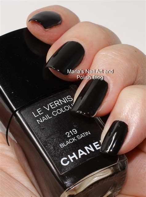 chanel black satin 219